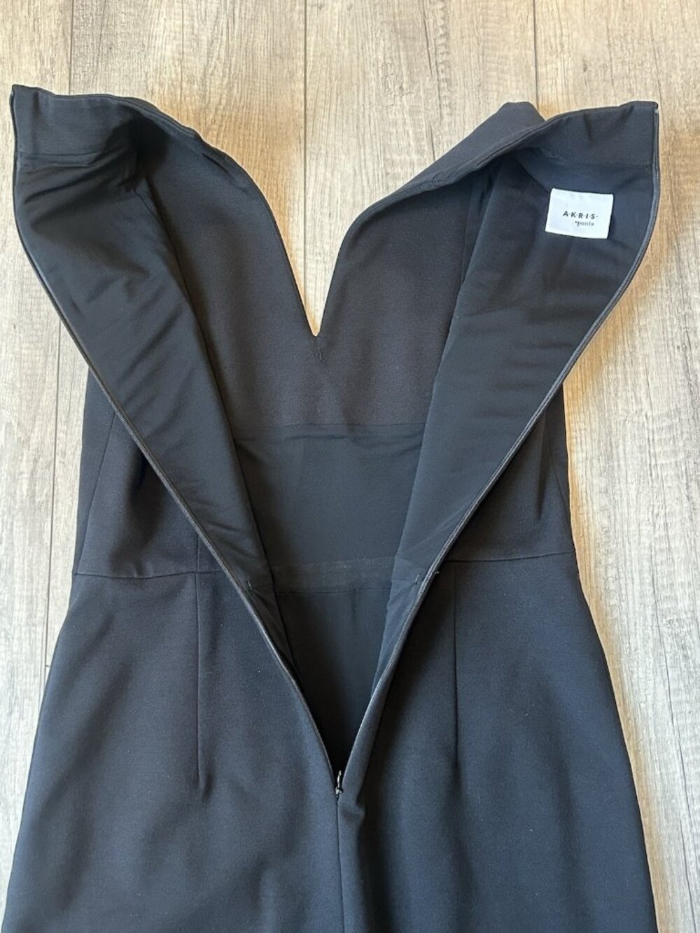 Akris Womens Black Sleeveless V Neck Sheath Dress Size 8 Graduation Cocktail - Picture 10 of 16